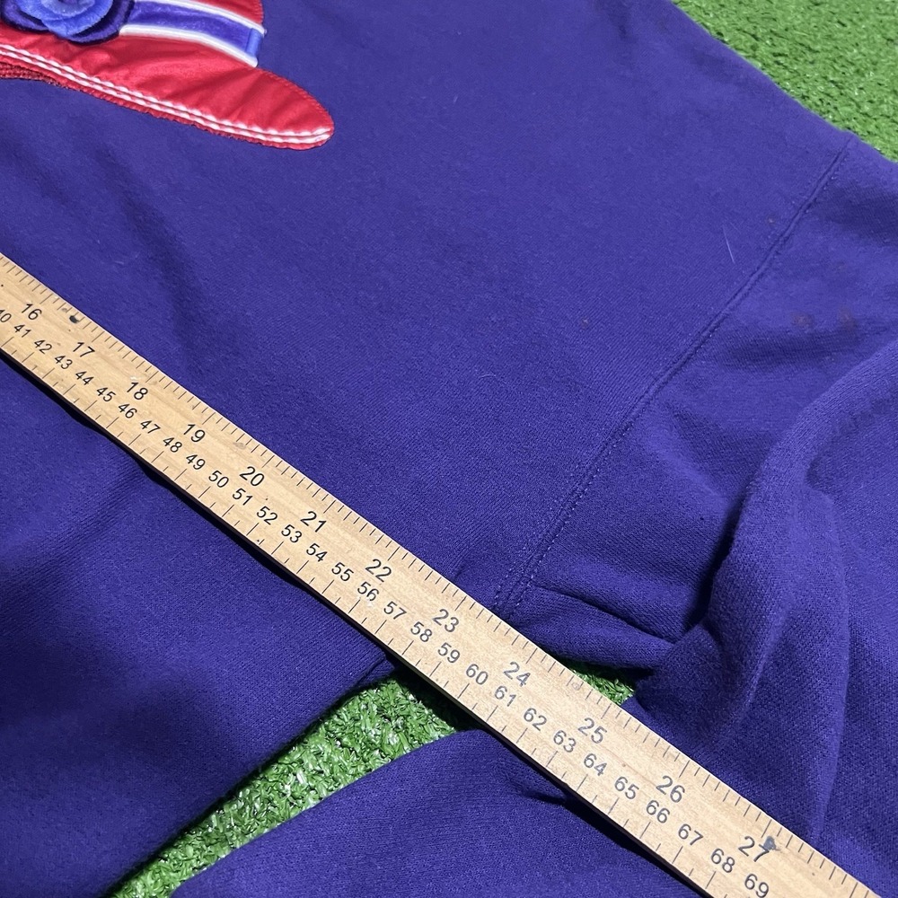 Vintage Grandma Sweater Md Crew Neck Mock Neck Purple Morning Sun Top Stitch USA - Picture 4 of 6